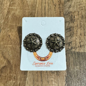 Brincos Concho Estrela - Ouro Velho