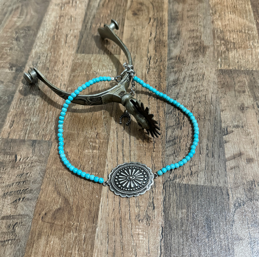 Chocker Pedras Naturais - Prata Velho